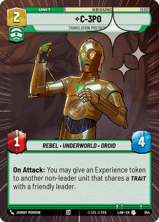 C-3PO - Translation Protocol (416) (Hyperspace Foil) (416) [A Lawless Time] - for just $0.20! 