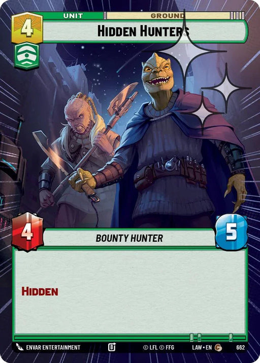 Hidden Hunters (424) (Hyperspace Foil) (424) [A Lawless Time] - for just $0.10! 