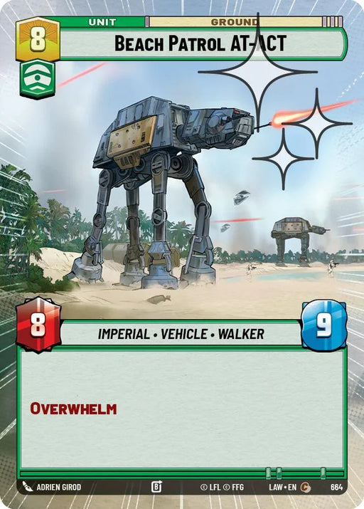 Beach Patrol AT-ACT (426) (Hyperspace Foil) (426) [A Lawless Time] - for just $0.10! 