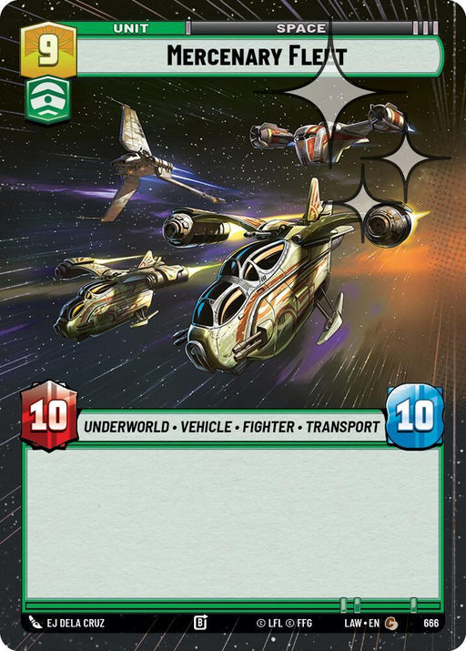 Mercenary Fleet (428) (Hyperspace Foil) (428) [A Lawless Time] - for just $0.10! 