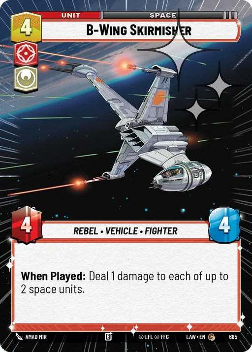 B-Wing Skirmisher (447) (Hyperspace Foil) (447) [A Lawless Time] - for just $0.10! 