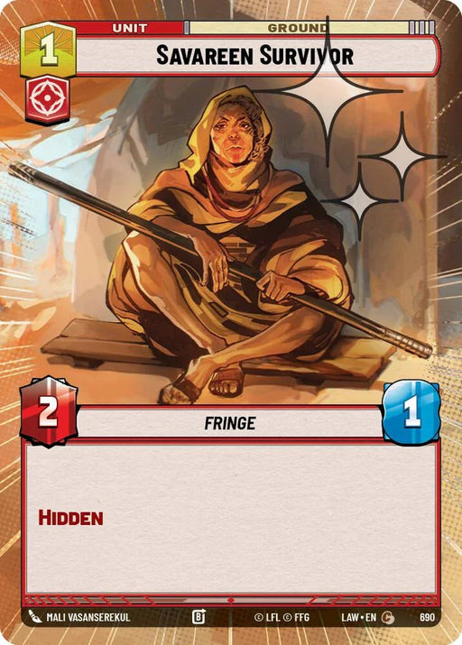 Savareen Survivor (452) (Hyperspace Foil) (452) [A Lawless Time] - for just $0.10! 