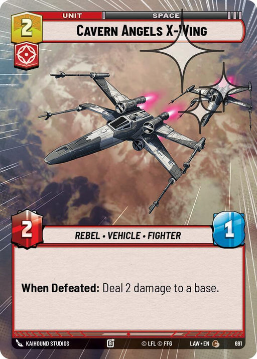 Cavern Angels X-Wing (453) (Hyperspace Foil) (453) [A Lawless Time] - for just $0.15! 