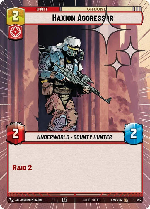 Haxion Aggressor (454) (Hyperspace Foil) (454) [A Lawless Time] - for just $0.10! 