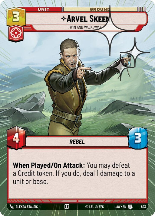 Arvel Skeen - Win and Walk Away (455) (Hyperspace Foil) (455) [A Lawless Time] - for just $0.50! 