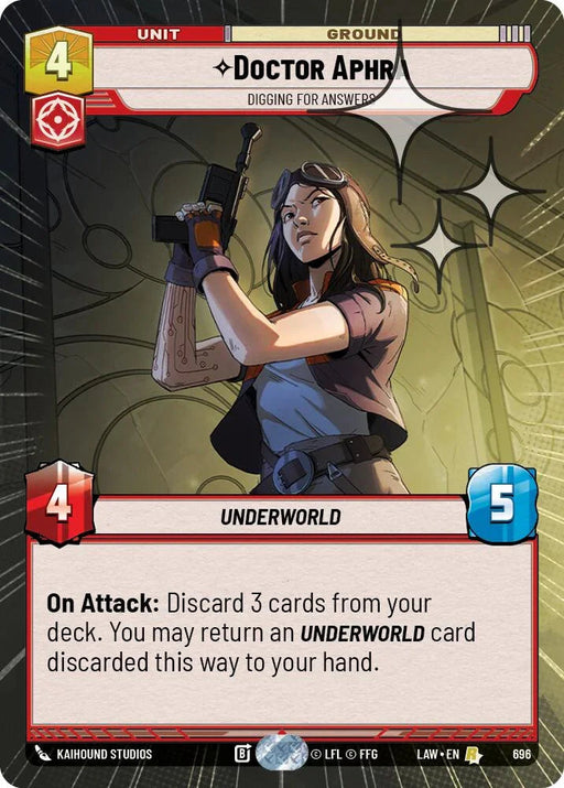 Doctor Aphra - Digging for Answers (458) (Hyperspace Foil) (458) [A Lawless Time] - for just $0.80! 