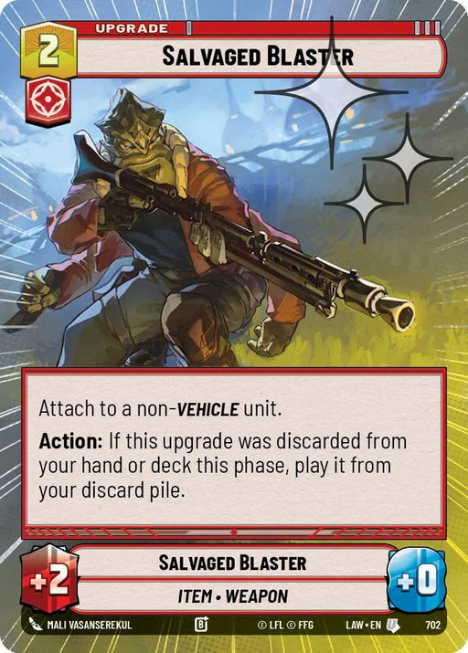 Salvaged Blaster (464) (Hyperspace Foil) (464) [A Lawless Time] - for just $0.10! 
