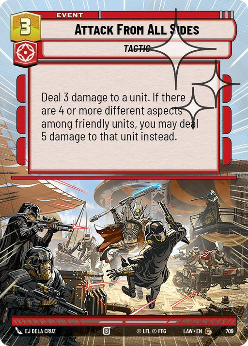 Attack From All Sides (471) (Hyperspace Foil) (471) [A Lawless Time] - for just $0.10! 