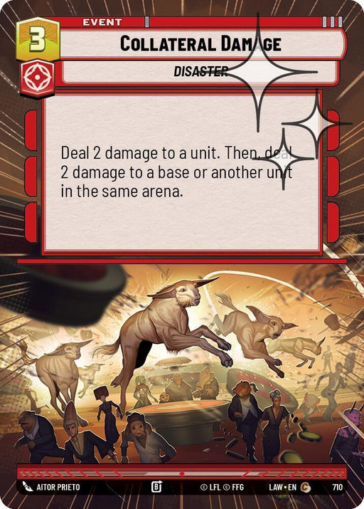 Collateral Damage (472) (Hyperspace Foil) (472) [A Lawless Time] - for just $0.10! 