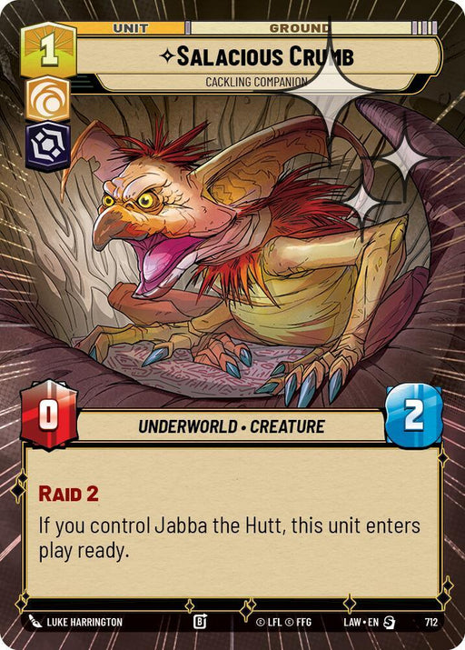 Salacious Crumb - Cackling Companion (474) (Hyperspace Foil) (474) [A Lawless Time] - for just $0.30! 