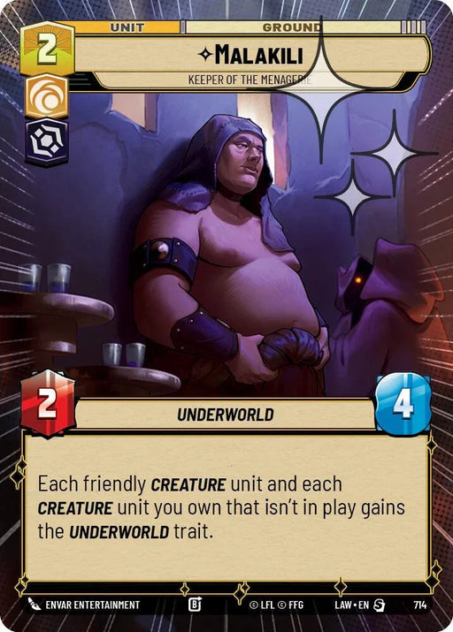 Malakili - Keeper of the Menagerie (476) (Hyperspace Foil) (476) [A Lawless Time] - for just $0.15! 
