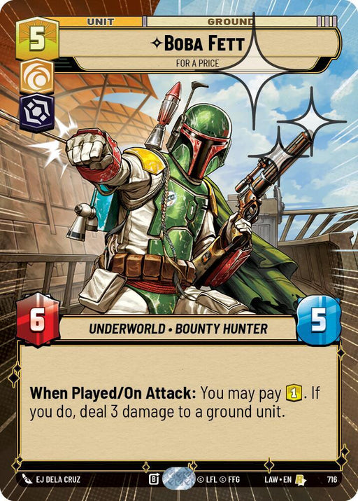 Boba Fett - For a Price (478) (Hyperspace Foil) (478) [A Lawless Time] - for just $1.90! 