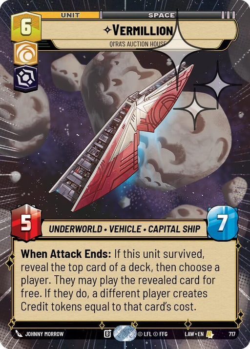 Vermillion - Qi'Ra's Auction House (479) (Hyperspace Foil) (479) [A Lawless Time] - for just $0.25! 