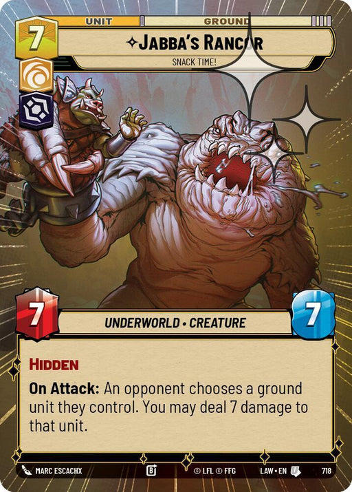 Jabba's Rancor - Snack Time! (480) (Hyperspace Foil) (480) [A Lawless Time] - for just $0.10! 
