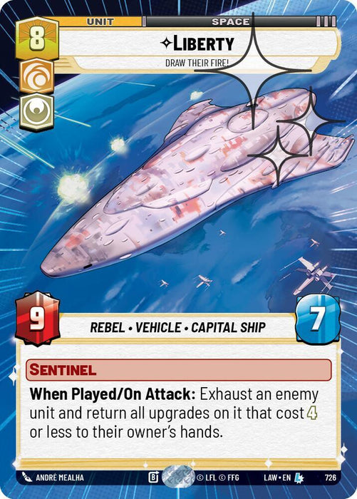 Liberty - Draw Their Fire! (488) (Hyperspace Foil) (488) [A Lawless Time] - for just $20.65! 