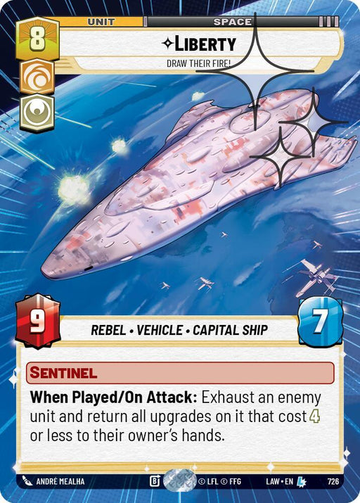 Liberty - Draw Their Fire! (488) (Hyperspace Foil) (488) [A Lawless Time] - for just $20.35! 