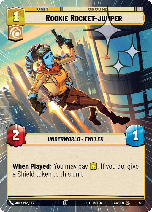 Rookie Rocket-Jumper (491) (Hyperspace Foil) (491) [A Lawless Time] - for just $0.10! 