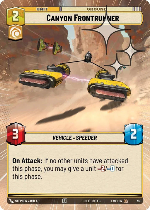 Canyon Frontrunner (492) (Hyperspace Foil) (492) [A Lawless Time] - for just $0.10! 