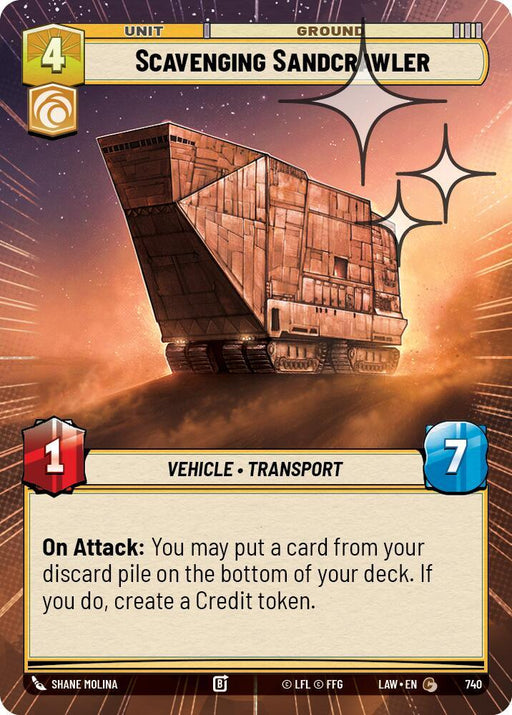 Scavenging Sandcrawler (502) (Hyperspace Foil) (502) [A Lawless Time] - for just $0.10! 