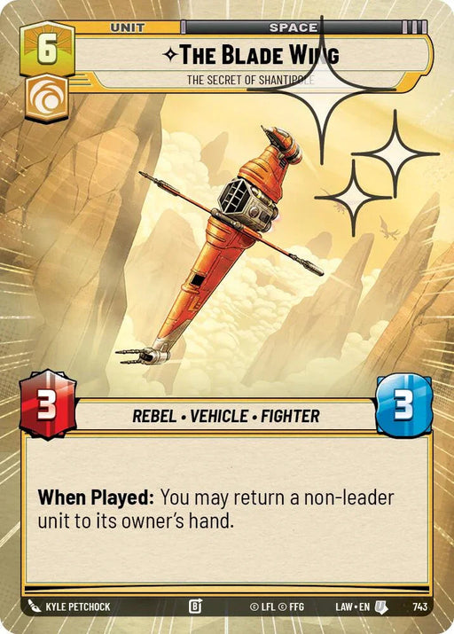 The Blade Wing - The Secret of Shantipole (505) (Hyperspace Foil) (505) [A Lawless Time] - for just $0.30! 