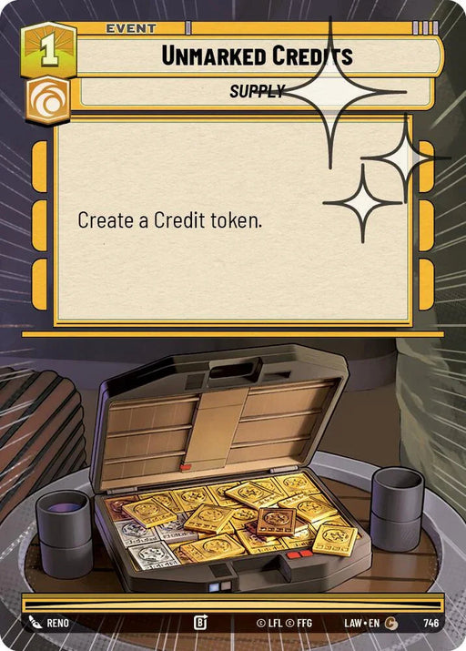 Unmarked Credits (508) (Hyperspace Foil) (508) [A Lawless Time] - for just $0.10! 