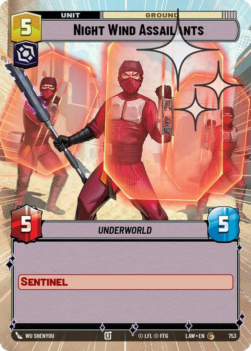 Night Wind Assailants (515) (Hyperspace Foil) (515) [A Lawless Time] - for just $0.10! 
