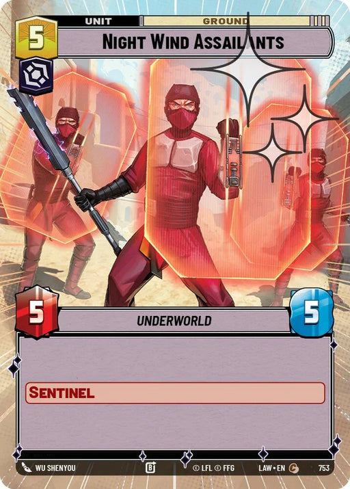 Night Wind Assailants (515) (Hyperspace Foil) (515) [A Lawless Time] - for just $0.10! 