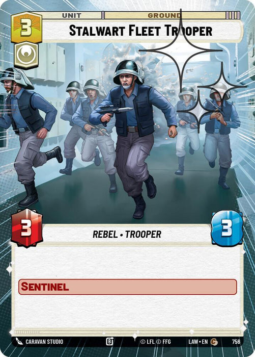 Stalwart Fleet Trooper (518) (Hyperspace Foil) (518) [A Lawless Time] - for just $0.10! 