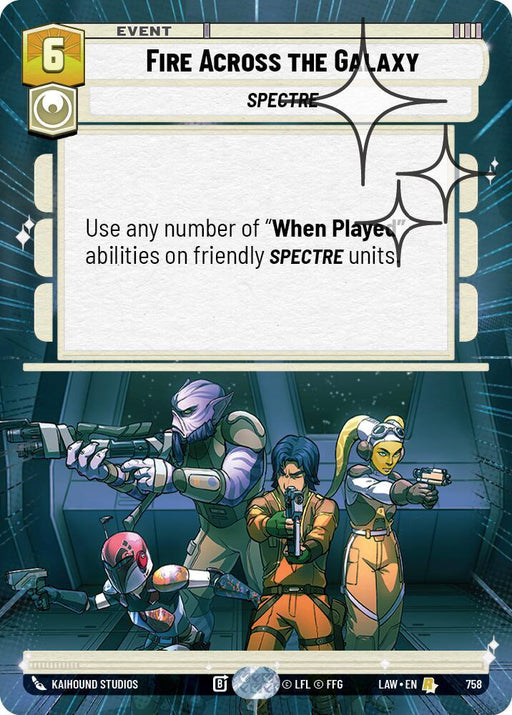 Fire Across the Galaxy (520) (Hyperspace Foil) (520) [A Lawless Time] - for just $0.45! 