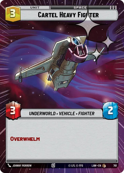 Cartel Heavy Fighter (523) (Hyperspace Foil) (523) [A Lawless Time] - for just $0.10! 