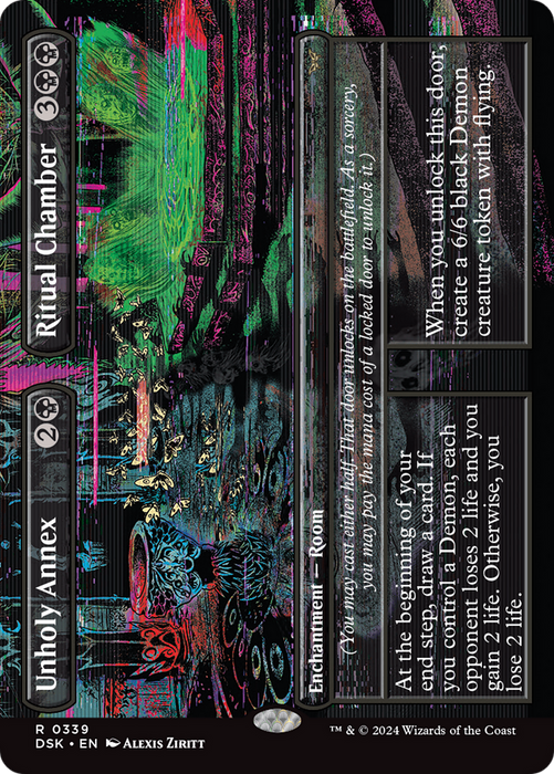 Unholy Annex // Ritual Chamber (DSK-339) - Duskmourn: House of Horror (Borderless) - for just $0.87! 