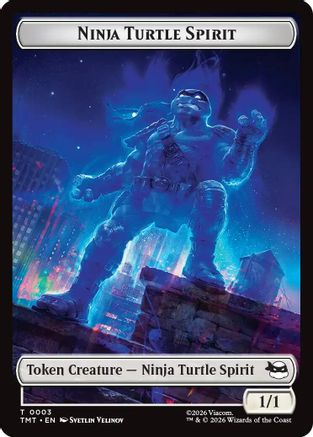 Ninja Turtle Spirit // Food Double-Sided Token (TMT-3 // 8) - Teenage Mutant Ninja Turtles - for just $0.06! 
