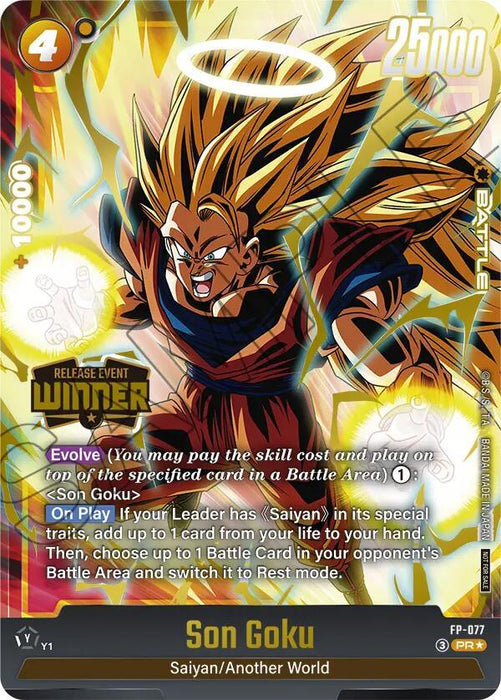 Son Goku (FP-077) (Release Event Winner) [Fusion World Promotion Cards] - for just $13.70! 