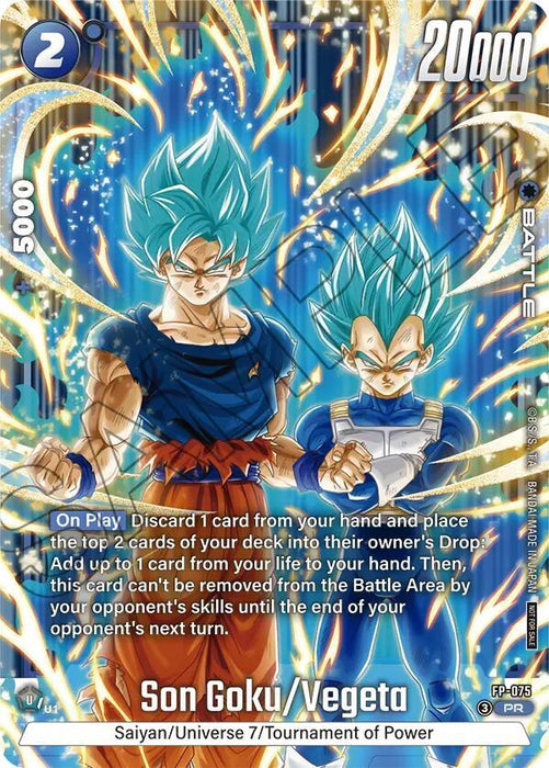 Son Goku/Vegeta (2nd Anniversary Pack) [Fusion World Promotion Cards] - for just $26.25! 