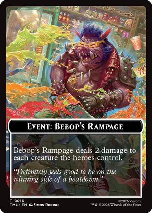 Event: Bebop's Rampage (TMC-016) - Commander: Teenage Mutant Ninja Turtles - for just $0.04! 