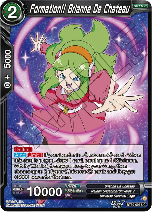 Formation!! Brianne De Chateau (BT30-097) [Three Glorious Fighters] - for just $0.15! 