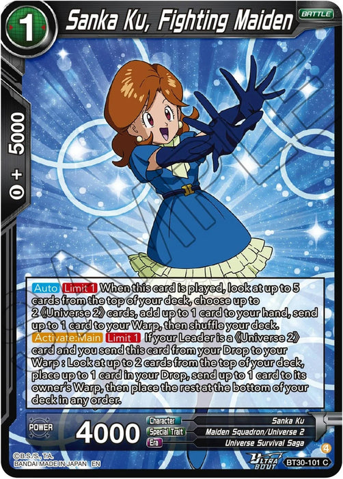 Sanka Ku, Fighting Maiden (BT30-101) [Three Glorious Fighters] - for just $0.10! 