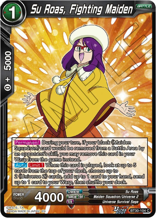 Su Roas, Fighting Maiden (BT30-104) [Three Glorious Fighters] - for just $0.10! 