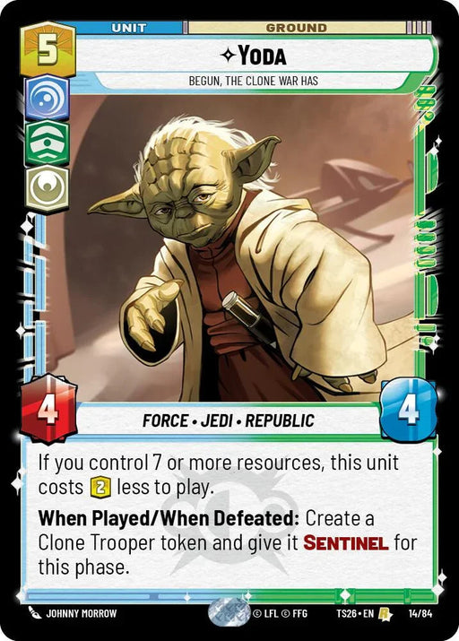 Yoda - Begun, the Clone War Has (14/84) (14/84) [Twin Suns] - for just $3.95! 