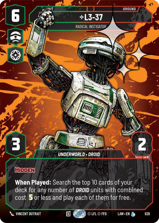 L3-37 - Radical Instigator (Prestige Foil) (829) (829) [A Lawless Time] - for just $1.70! 