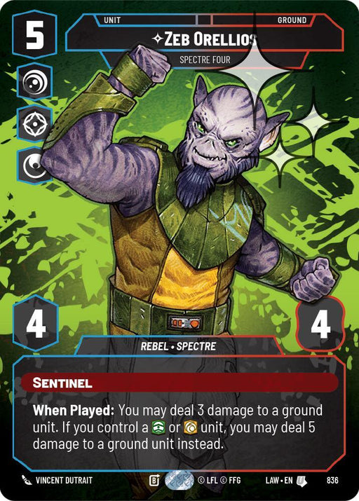 Zeb Orellios - Spectre Four (Prestige Foil) (836) (836) [A Lawless Time] - for just $1.60! 