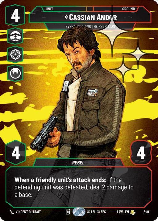 Cassian Andor - Everything for the Rebellion (Prestige Foil) (840) (840) [A Lawless Time] - for just $1.15! 