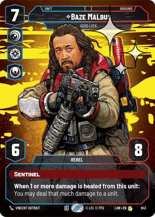 Baze Malbus - Good Luck (Prestige Foil) (843) (843) [A Lawless Time] - for just $1.15! 