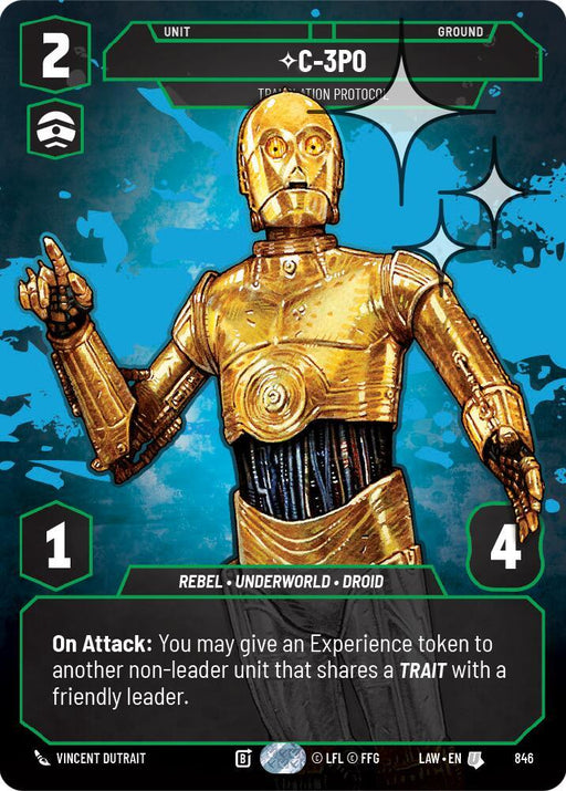 C-3PO - Translation Protocol (Prestige Foil) (846) (846) [A Lawless Time] - for just $1.30! 