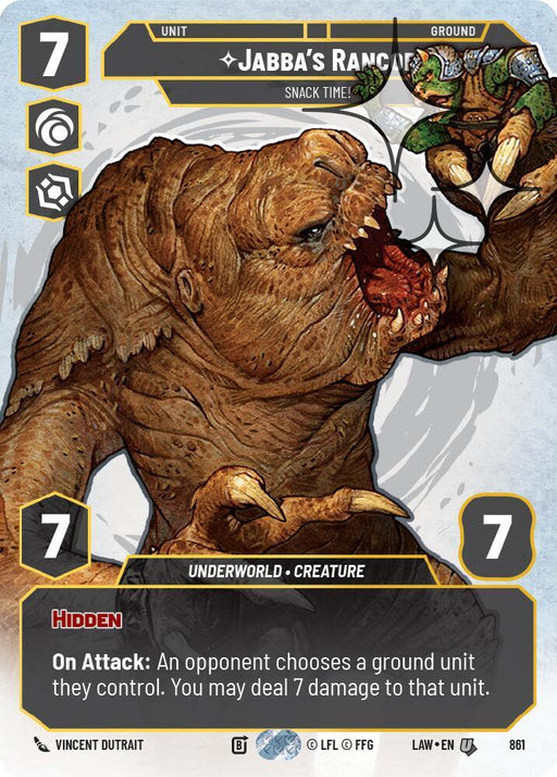 Jabba's Rancor - Snack Time! (Prestige Foil) (861) (861) [A Lawless Time] - for just $1.50! 