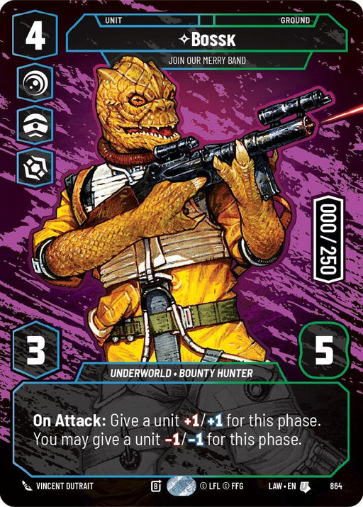 Bossk - Join Our Merry Band (Serialized) (864) (864) [A Lawless Time] - for just $85.40! 