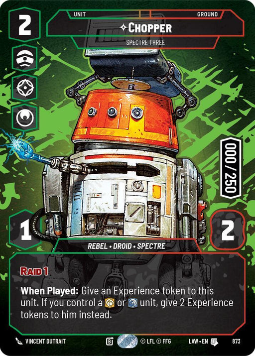 Chopper - Spectre Three (Serialized) (873) (873) [A Lawless Time] - for just $154.95! 
