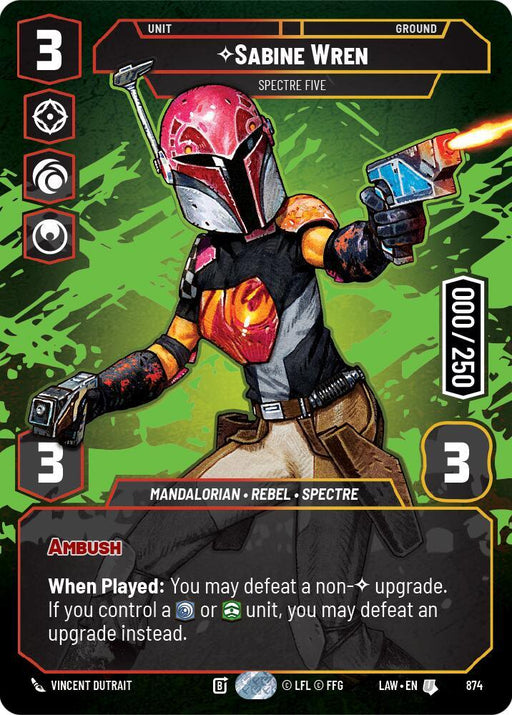 Sabine Wren - Spectre Five (Serialized) (874) (874) [A Lawless Time] - for just $90! 