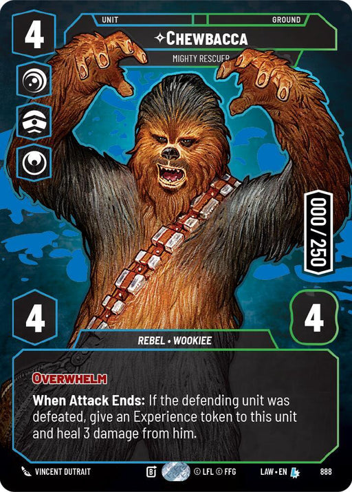 Chewbacca - Mighty Rescuer (Serialized) (888) (888) [A Lawless Time] - for just $400! 