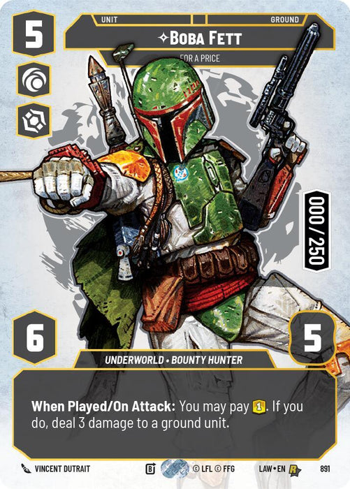 Boba Fett - For a Price (Serialized) (891) (891) [A Lawless Time] - for just $191.25! 